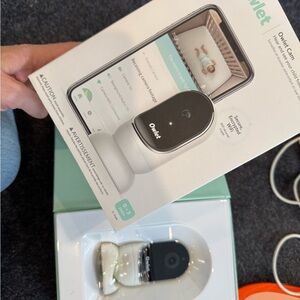 Owlet Baby Monitor with White and Black Design